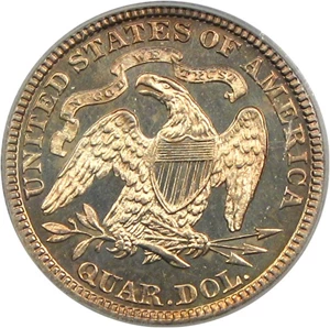 image for: 1887 25c PCGS Proof 63