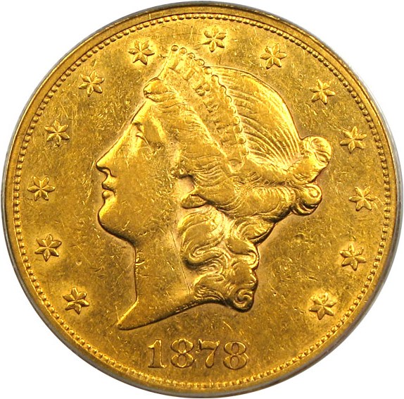 image for: 1878-CC $20  PCGS XF45