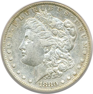 image for: Top 100 VAM: 1880-O $1 PCGS XF40 (VAM 48 Hangnail)