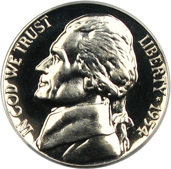 image for: 1954 5c  PCGS Proof 68