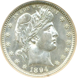 image for: 1894-S 25c NGC MS65