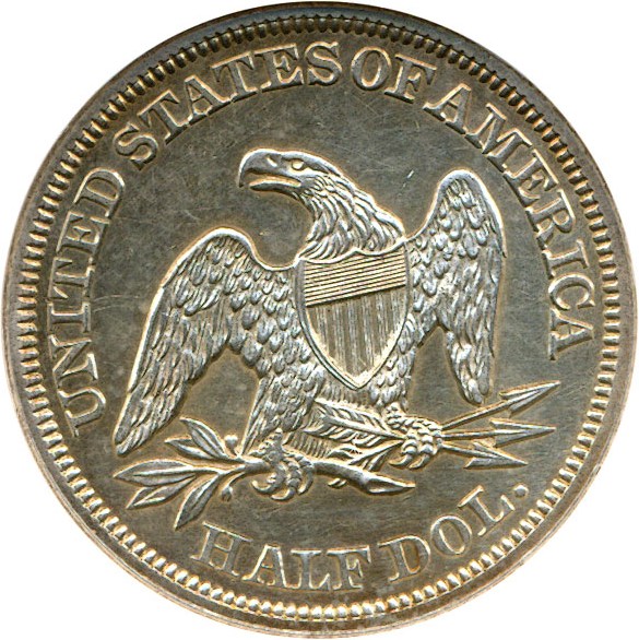 image for: 1850 50c  NGC Proof 61