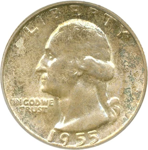 image for: 1955 25c PCGS MS66