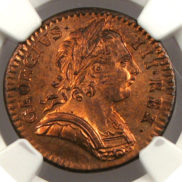image for: Great Britain: 1775 Far  NGC MS63 RD