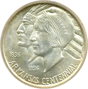 image for: 1935-S 50c Arkansas PCGS MS65