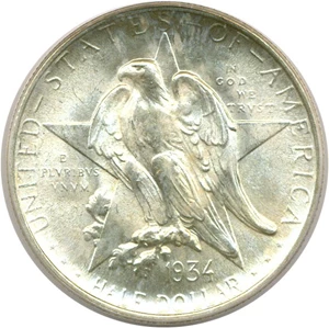 image for: 1934 50c Texas PCGS MS66