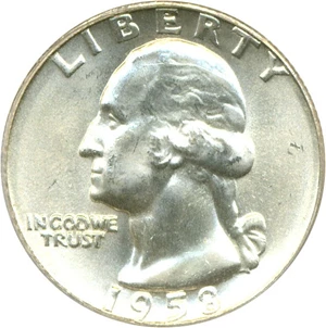 image for: 1958-D 25c PCGS MS66