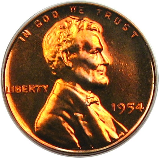 image for: 1954 1c  PCGS Proof 67 RD