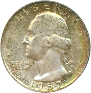 image for: 1957-D 25c PCGS MS67 ex:Fuller * Color *
