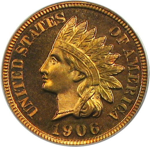 image for: 1906 1c  PCGS Proof 65 RD