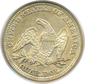 image for: 1858-O 25c PCGS AU58