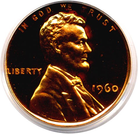 image for: 1960 1c Small Date PCGS Proof 66 RD Cameo