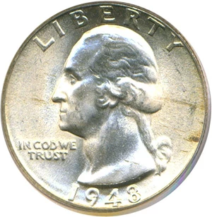 image for: 1948-D 25c PCGS MS66