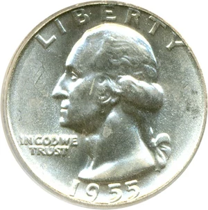image for: 1955-D 25c PCGS MS65
