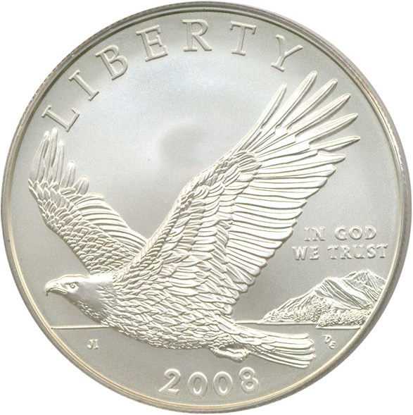 image for: 2008-P $1 Bald Eagle PCGS MS69
