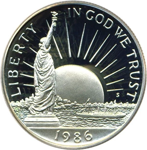 image for: 1986-S 50c Statue Liberty PCGS Proof 69 DCameo
