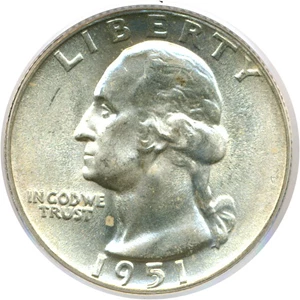 image for: 1951 25c PCGS MS66