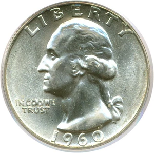 image for: 1960 25c PCGS MS66 ex: W M Garber Collection