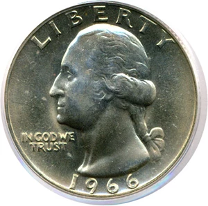 image for: 1966 25c SMS PCGS MS67