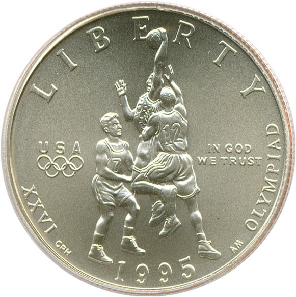 image for: 1995-S 50c Basketball PCGS MS69