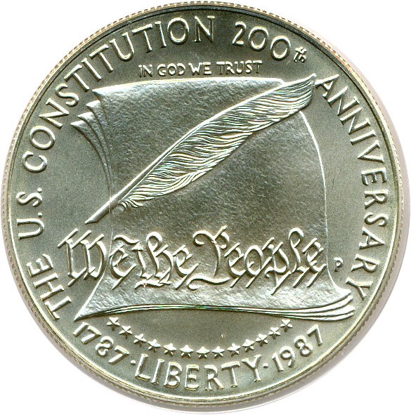 image for: 1987-P $1 Constitution PCGS MS69