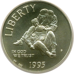 image for: 1995-P $1 Civil War PCGS MS69