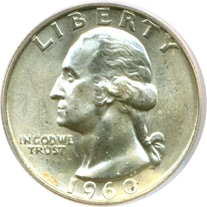 image for: 1960-D 25c PCGS MS66