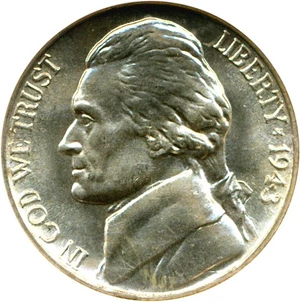image for: 1943-D 5c NGC MS66 6FS