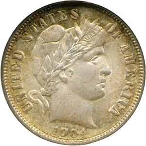 image for: 1904 10c NGC MS64