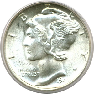 image for: 1944-S 10c PCGS MS65 FB