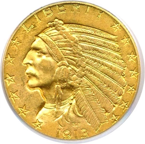 image for: 1913 $5 PCGS MS62