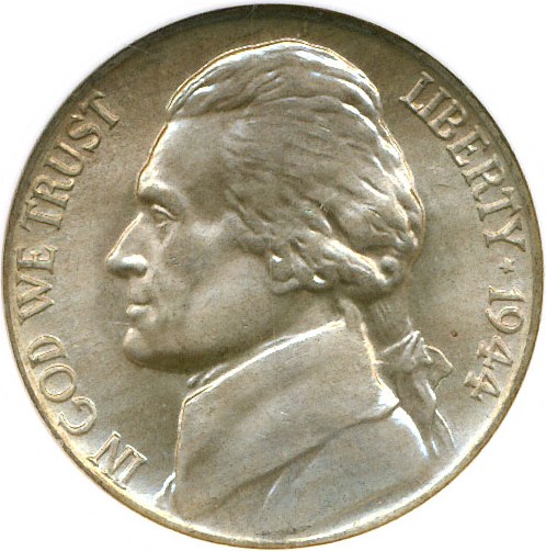 image for: 1944-P 5c  NGC MS66 5FS