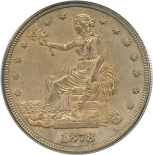 image for: 1878-CC Trade$ PCGS AU58