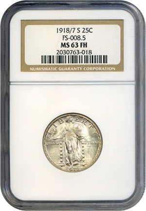 image for: 1918/7-S 25c NGC MS63 FH