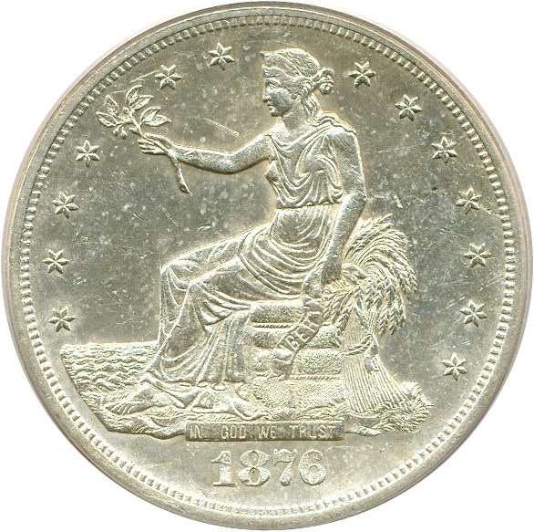 image for: 1876-CC Trade$  PCGS AU50