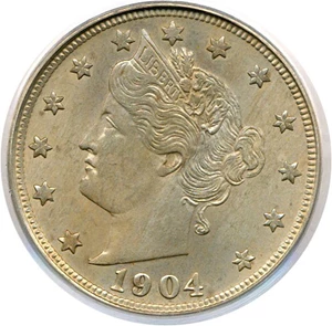 image for: 1904 5c PCGS MS64