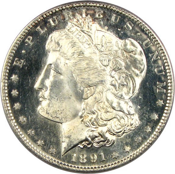 image for: 1891-S $1  PCGS MS65 DMPL