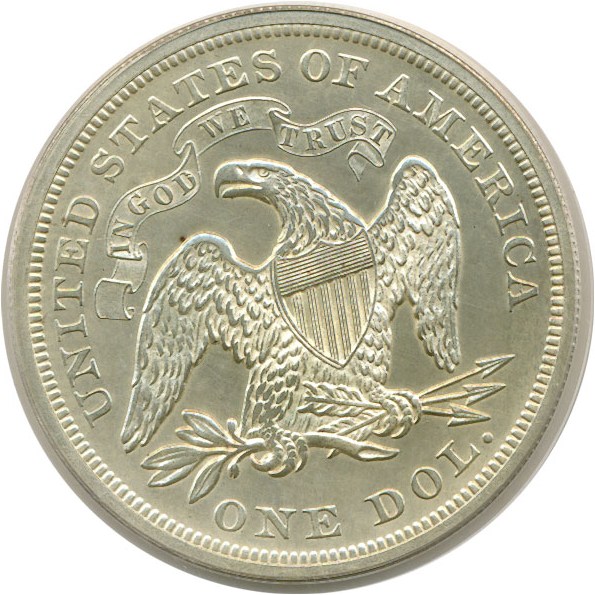 image for: 1869 $1  PCGS Proof 63