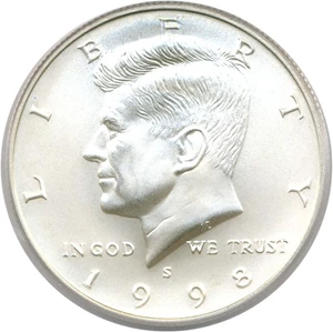 image for: 1998-S 50c SMS PCGS MS70
