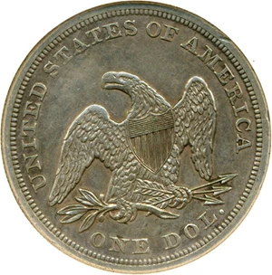 image for: 1855 $1 NGC AU55