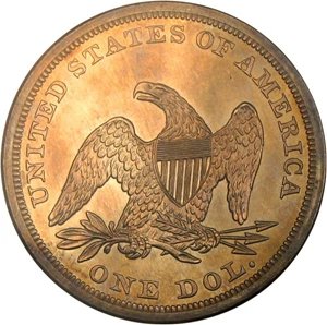 image for: 1859 S$1 NGC Proof 64 *Color*