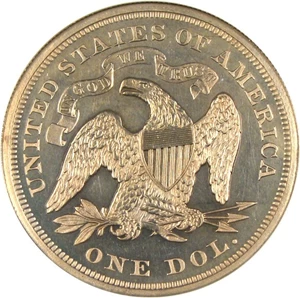 image for: 1868 $1 NGC Proof 63