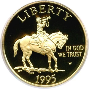 image for: 1995-W $5 Civil War PCGS Proof 70 DCameo