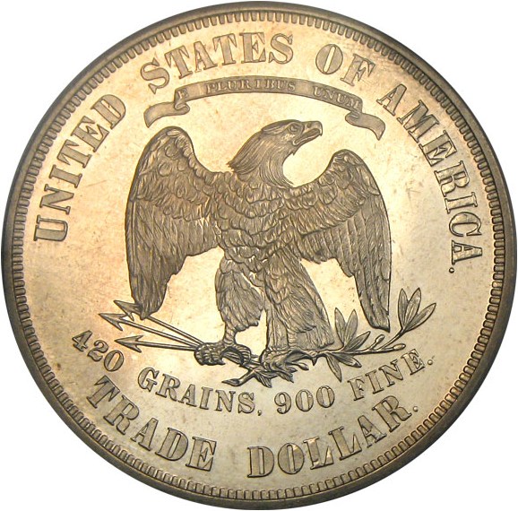 image for: 1874 Trade$  PCGS Proof 64 Cameo ex: Hesselgesser