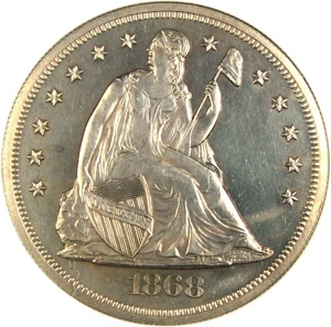 image for: 1868 $1 NGC Proof 63