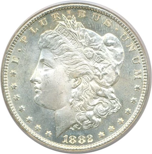 image for: 1882-CC $1 PCGS MS65 PL