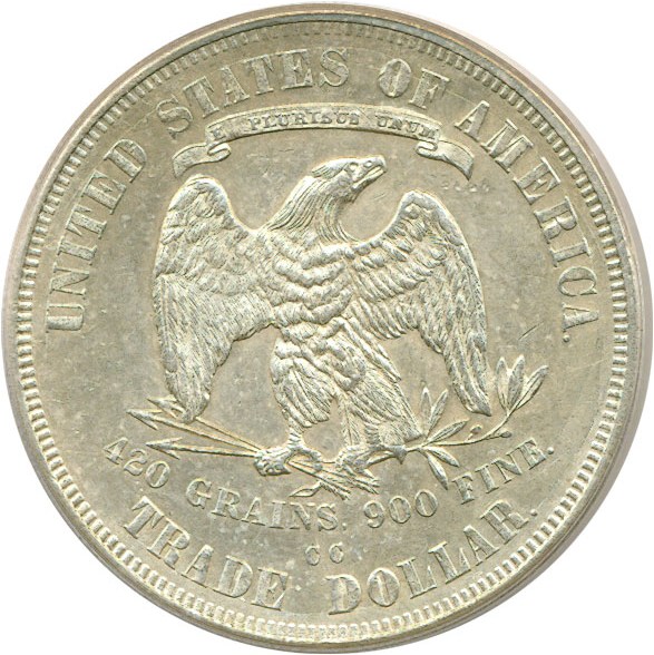 image for: 1876-CC Trade$  PCGS AU50