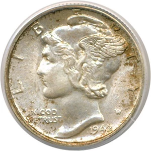 image for: 1942 10c PCGS MS65 FB