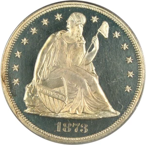 image for: 1873 $1 PCGS Proof 64 OGH