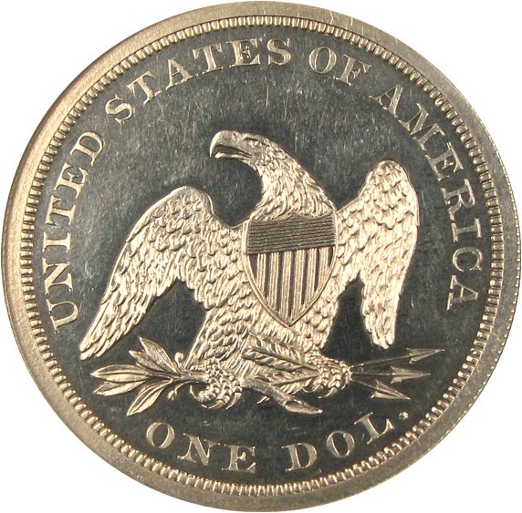 image for: 1864 $1  NGC Proof 63